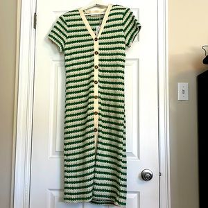 Mango cotton knit dress